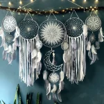 Dream catchers Feathers Handmade Indians Style Dream Catchers Living Bedroom Wall Hangings Home Decoration 5pcs/set Dreamcatcher - Image 20