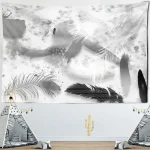 Tapestry landscape painting scenery wall hanging home decoration tapestry bedroom living room wall hanging cloth - Image 15