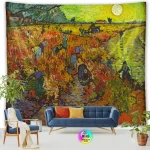 Tapestry World Famous Painting Van Gogh Tapestries Printed  Wall Hanging Rural Landscape Home Decoration Bedroom Decor Wall Ar - Image 15