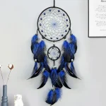 Dream Catcher With Luminous Beads Hand-woven Colorful Feathers Wind Chimes Living Room Bedroom Hanging Ornaments Wall Decoration - Image 5