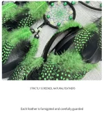 Dream Catcher With Luminous Beads Hand-woven Colorful Feathers Wind Chimes Living Room Bedroom Hanging Ornaments Wall Decoration - Image 17