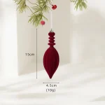 Christmas Tree Decorations Candy Cane Snowflake Balls Red Pendant Hanging Home Party Christmas Winter 2026 New Year Decors - Image 13