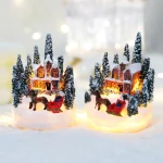 Christmas Decorations  LED Night Lights Luminous Micro Landscape House Children's Creative Gift Christmas New Year Ornaments
