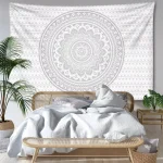 Mandala Striped Tapestry Wall Hanging Abstract Psychedelic Witchcraft Bohemian Hippie Tapiz Living Room Home Decor - Image 2