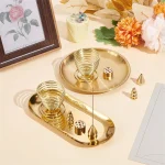 Incense Burner Set with Holder and Tray Desk Decor Tabletop Ornament Decoration Incense Burne Holder for Housewarming Yoga SPA - Image 3