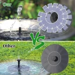 Solar Fountain Pump Outdoor Bird Bath Water Fountain with 6 Nozzles for Courtyard Garden Pool Pond Water Feature - Image 13
