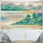 Tapestry landscape painting scenery wall hanging home decoration tapestry bedroom living room wall hanging cloth - Image 7
