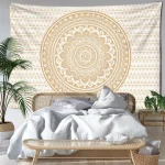 Mandala Striped Tapestry Wall Hanging Abstract Psychedelic Witchcraft Bohemian Hippie Tapiz Living Room Home Decor