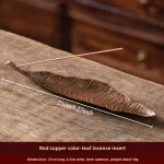 Incense Holder Ash Catcher Long Leafs Censer Meditation Home Decor Accessories - Image 8