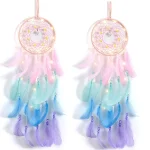 Colorful Dream Catchers Handmade Wall Hanging Decoration for Girl Bedroom Window Bedside Ornaments Make Wish Blessing Birth Gift - Image 7