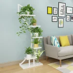 Planter Holder Wood Plant Stands Indoor Balcony Flower Pot Plant Stand Tree Shelf Flower Display Rack Planter Stands - Image 2