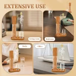 2in1 Incense Holder Anti-Ash Flying Incense Burner with Removable Glass Ash Catcher and Incense Sticks Organizer Home Decoration - Image 6