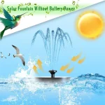 Solar Fountain Pump Outdoor Bird Bath Water Fountain with 6 Nozzles for Courtyard Garden Pool Pond Water Feature - Image 10