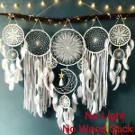 Dream catchers Feathers Handmade Indians Style Dream Catchers Living Bedroom Wall Hangings Home Decoration 5pcs/set Dreamcatcher - Image 9