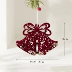 Christmas Tree Decorations Candy Cane Snowflake Balls Red Pendant Hanging Home Party Christmas Winter 2026 New Year Decors - Image 11