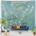 Tapestry World Famous Painting Van Gogh Tapestries Printed  Wall Hanging Rural Landscape Home Decoration Bedroom Decor Wall Ar - Image 46