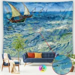 Tapestry World Famous Painting Van Gogh Tapestries Printed  Wall Hanging Rural Landscape Home Decoration Bedroom Decor Wall Ar - Image 34