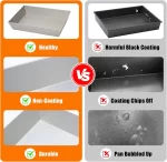 6~10 inch Detroit Style Pizza Pan Deep Dish Pizza Pan, Pizza Pan, Square Baking Pan, Bakeware Kitchenware, Aluminum - Image 4