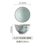 Japanese Ceramic Bowl Tableware Set Creative Retro Household Rice Bowl Single Eating Bowl Soup Noodle Bowl Small Bowl - Image 21