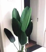 98CM 3pcs Large Artificial Plants Green Palm Tree Leaves Plastic Banana Tree Branch Wedding Garden Living Room Deco Accessories - Image 4