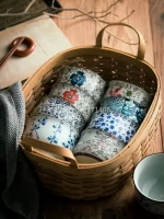 Japanese Ceramic Bowl Tableware Set Creative Retro Household Rice Bowl Single Eating Bowl Soup Noodle Bowl Small Bowl - Image 2