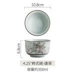 Japanese Ceramic Bowl Tableware Set Creative Retro Household Rice Bowl Single Eating Bowl Soup Noodle Bowl Small Bowl - Image 28