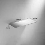 Tuqiu Bathroom Shelf 20-100cm Black Shower Rack Corner Shelf Square Bath Shower Shelf Bathroom Storage Organizer Rack - Image 9