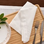 12pcs Table Napkins Wedding Party Dinner Table White Cloth Napkin Restaurant Home Napkins Cotton Linen Handkerchie 4 Size - Image 3