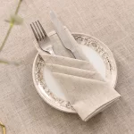 12 pcs White Napkin Table Napkin party Wedding Tablecloth Restaurant Household CottonLinen Napkin table Mat - Image 12