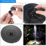 Solar Fountain Led Solar Water Fountain with LED Lights for Outdoor Landscape Garden Decor Floating Pool Fountain Solar Pump - Image 5