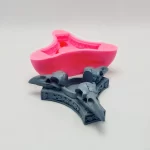 2022 silicone mold triangle crow skull candle holder diy concrete resin plaster model making mold Halloween decoration tool - Image 5