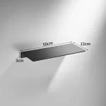 Tuqiu Bathroom Shelf 20-100cm Black Shower Rack Corner Shelf Square Bath Shower Shelf Bathroom Storage Organizer Rack - Image 14