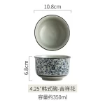 Japanese Ceramic Bowl Tableware Set Creative Retro Household Rice Bowl Single Eating Bowl Soup Noodle Bowl Small Bowl - Image 9