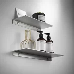 Tuqiu Bathroom Shelf 20-100cm Black Shower Rack Corner Shelf Square Bath Shower Shelf Bathroom Storage Organizer Rack - Image 3