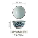 Japanese Ceramic Bowl Tableware Set Creative Retro Household Rice Bowl Single Eating Bowl Soup Noodle Bowl Small Bowl - Image 23