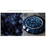 Ceramic Dinner Plates and Bowls, Blue Dishes, Creative Japanese Retro Kiln Changed Tableware Set, Dinnerware - Image 6
