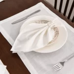 12 pcs White Napkin Table Napkin party Wedding Tablecloth Restaurant Household CottonLinen Napkin table Mat - Image 6