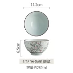 Japanese Ceramic Bowl Tableware Set Creative Retro Household Rice Bowl Single Eating Bowl Soup Noodle Bowl Small Bowl - Image 19