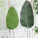 98CM 3pcs Large Artificial Plants Green Palm Tree Leaves Plastic Banana Tree Branch Wedding Garden Living Room Deco Accessories - Image 6