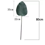 98CM 3pcs Large Artificial Plants Green Palm Tree Leaves Plastic Banana Tree Branch Wedding Garden Living Room Deco Accessories - Image 12