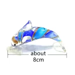 Murano Glass Dolphin Figurine Cute Sea Animal Small Statue Ornaments Home Table Decor Collection Holiday New Year Gifts for Kids - Image 7