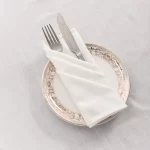 12 pcs White Napkin Table Napkin party Wedding Tablecloth Restaurant Household CottonLinen Napkin table Mat - Image 16