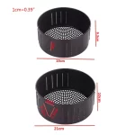 2.6L 3.5L Non-stick Air Fryer Basket Baking Drain Oil Pan Frying Accessories Kitchenware Dishwasher Safe R9CA - Image 5