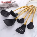 Silicone Spatula Heat-Resistant Non-Stick Set with Stainless Steel Handle for Pastry Baking Multifunction Cooking Kitchenware - Image 2
