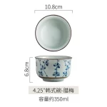Japanese Ceramic Bowl Tableware Set Creative Retro Household Rice Bowl Single Eating Bowl Soup Noodle Bowl Small Bowl - Image 30