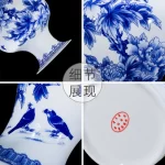 Elegant Jingdezhen Blue and White Porcelain Vases Fine Bone China Vase Peony Decorated High Quality Ceramic Vase - Image 5
