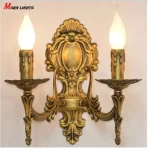 Antique Bronze Wall Sconce Light Fashion Bedroom Bedside Lamp Sconce Light Modern Antique - Image 2