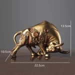 Vilead Steampunk Bull Statues Resin Animal Figurines Decor Living Room Sculpture Office Desk Interior Decoration Accessories Art - Image 5
