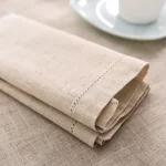 12pcs Table Napkins Wedding Party Dinner Table White Cloth Napkin Restaurant Home Napkins Cotton Linen Handkerchie 4 Size - Image 11