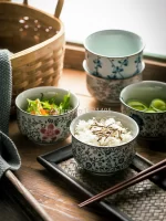 Japanese Ceramic Bowl Tableware Set Creative Retro Household Rice Bowl Single Eating Bowl Soup Noodle Bowl Small Bowl - Image 4